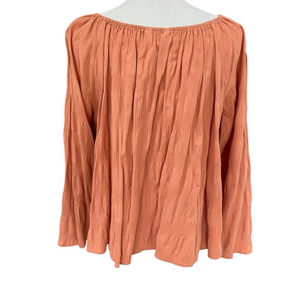 Elizabeth and James Boho Slouchy Shirt Flowy Peasant Festival Coachella Sz L/XL - Picture 8 of 16